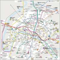 карта метро Парижа