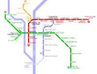 Карта метро г.Лион